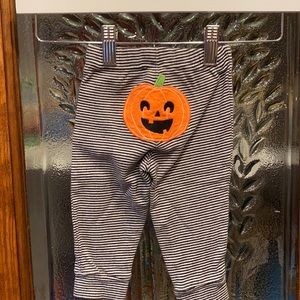 Carter’s, 9 months , black & white stripes halloween pants